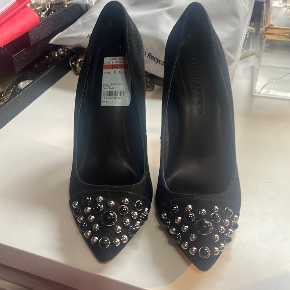 Karl Lagerfeld Embellished Heel